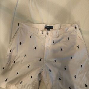 Polo Ralph Lauren Cotton Shorts with Black Emblem